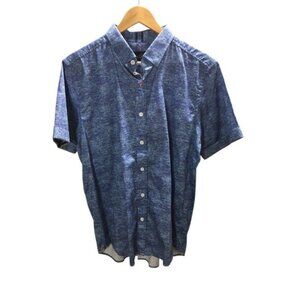Robert Graham Shirt Men's Size Large Blue Button Up Contessa 100% Cotton